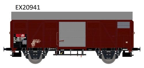 Exact-Train 20941 SBB CFF Gs K4 EUROP mit aluminium Luftklappen und kleinem SBB Emblem Epoche IV
Nr. 120 1466-5